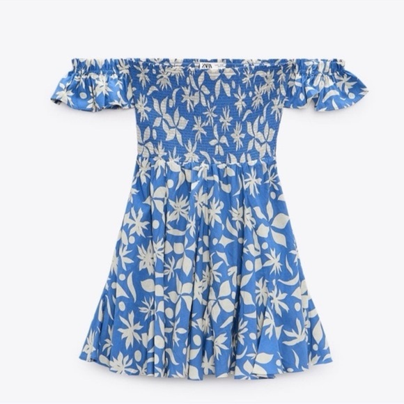 🦋 Bloggers Favorite 🦋 NWT Zara Floral Printed Short Dress - Picture 9 of 11